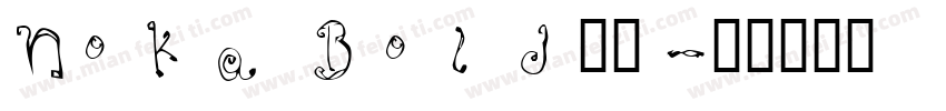 NoKa Bold字体字体转换